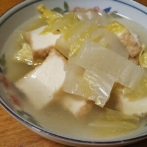 【簡単】厚揚げと白菜の煮物